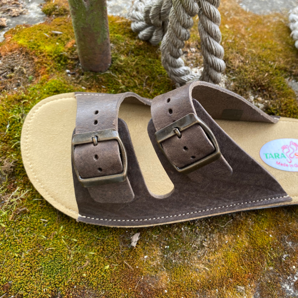 Neu! "Woodstock vegetabil-gegerbt Leder" dunkelbraun  (Damen & Herren) – Bild 2