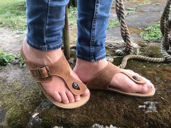 Barefoot sandals, toe separators, cork sandals, sustainable sandals