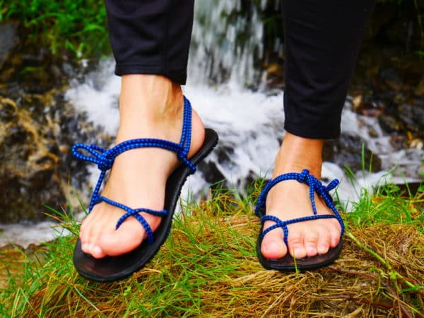 Lace-up sandals (custom-made)